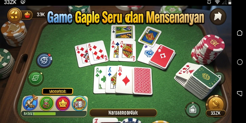 Screenshot gameplay <strong>33ZK</strong> menampilkan keseruan bermain Gaple.