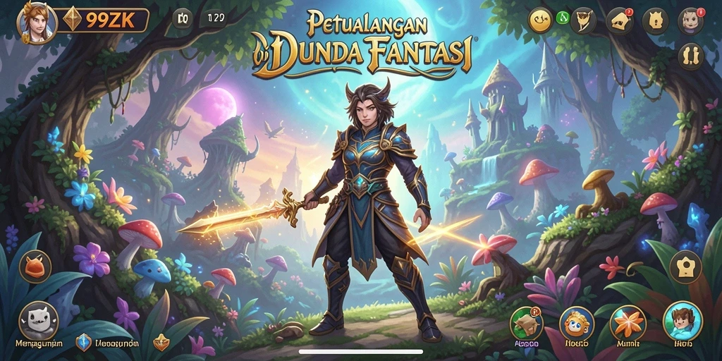 Tangkapan layar permainan 99ZK menampilkan aksi seru dalam petualangan.
