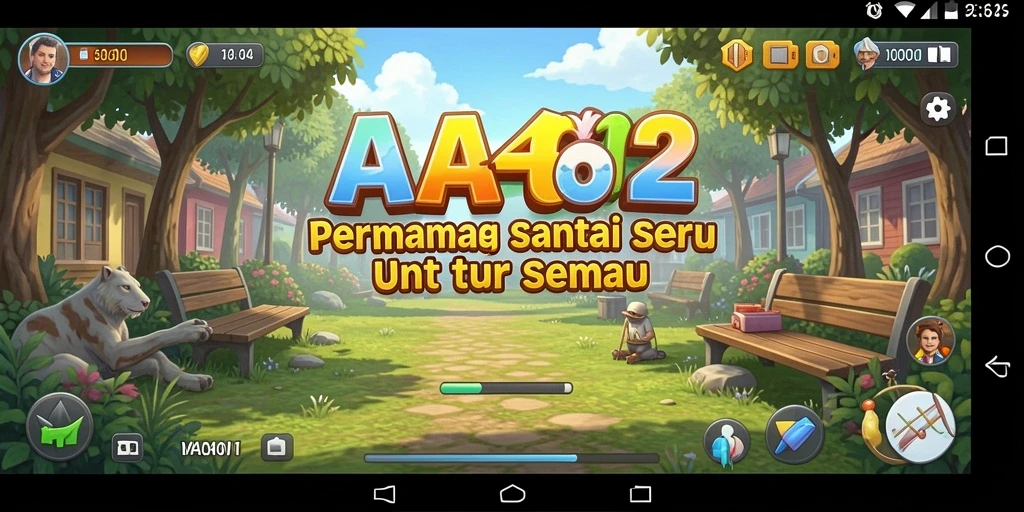 Screenshot utama AA62 menampilkan gameplay seru yang penuh tantangan.