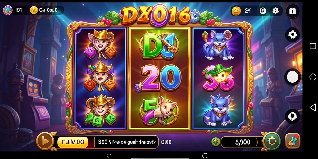 Tampilan gameplay DY01 yang menarik dan penuh warna.