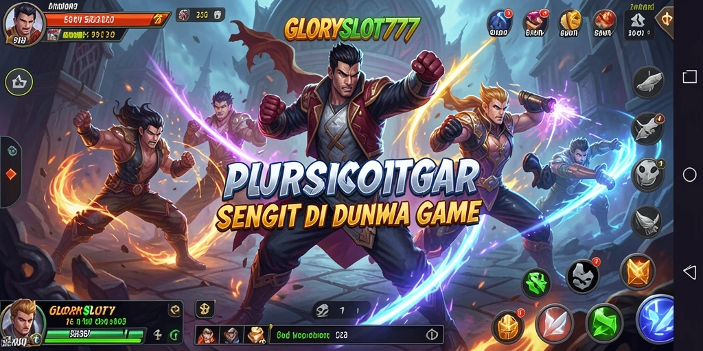 Tampilan gameplay pertarungan epik di GLORYSLOT777.