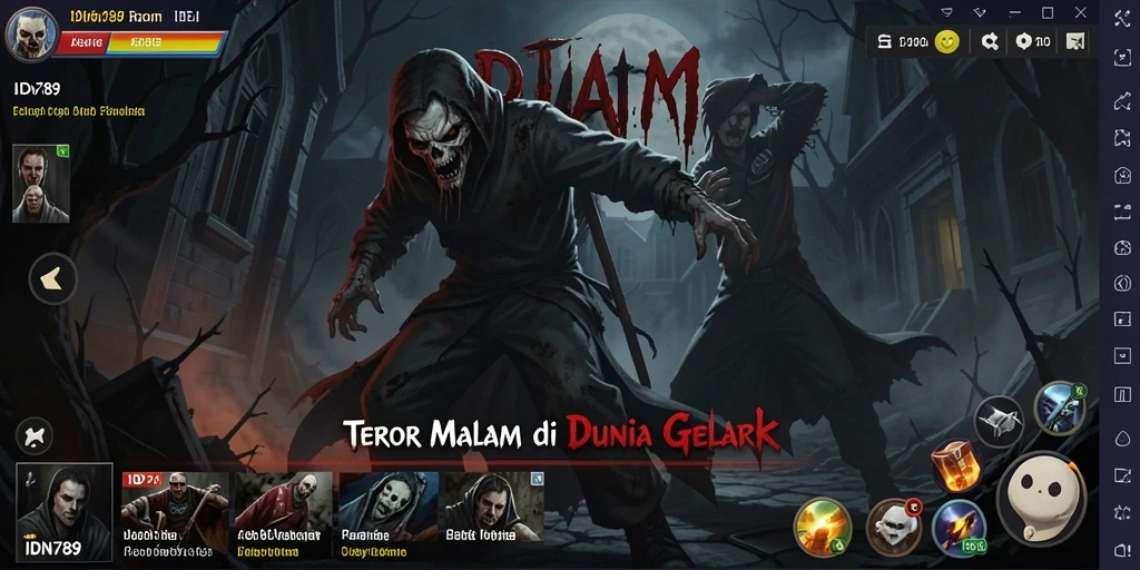 Gameplay mencekam di IDN789 dengan suasana horor yang intens.