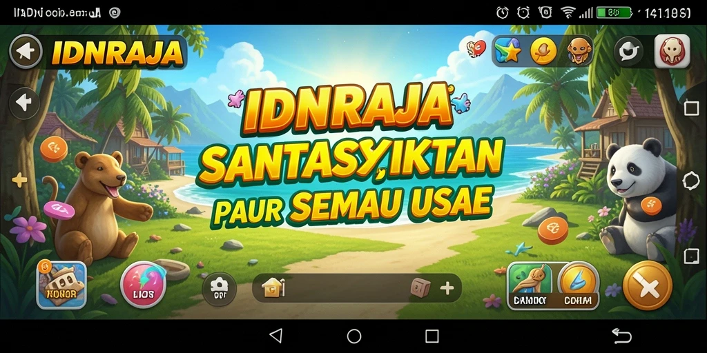 Tangkapan layar gameplay <strong>IDNRAJA</strong> yang menunjukkan suasana permainan yang mengasyikkan.