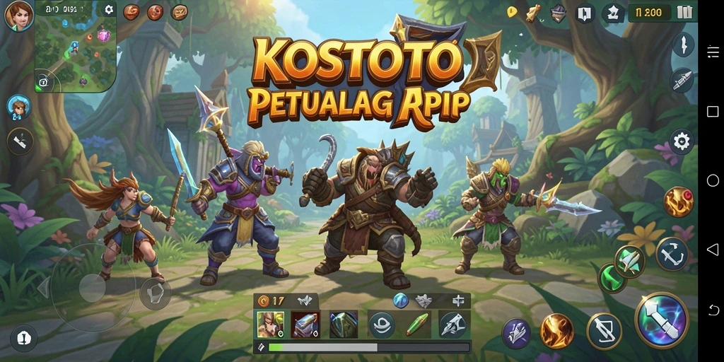 Tampilan gameplay seru dan mendebarkan dalam KOSTOTO.