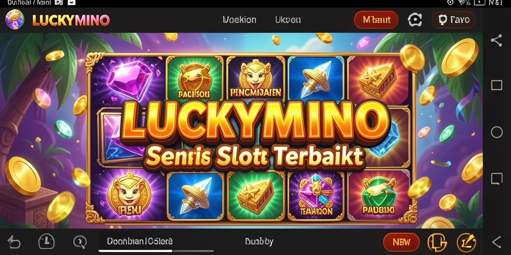 Tampilan gameplay seru di LUCKYMINO dengan efek visual menawan.
