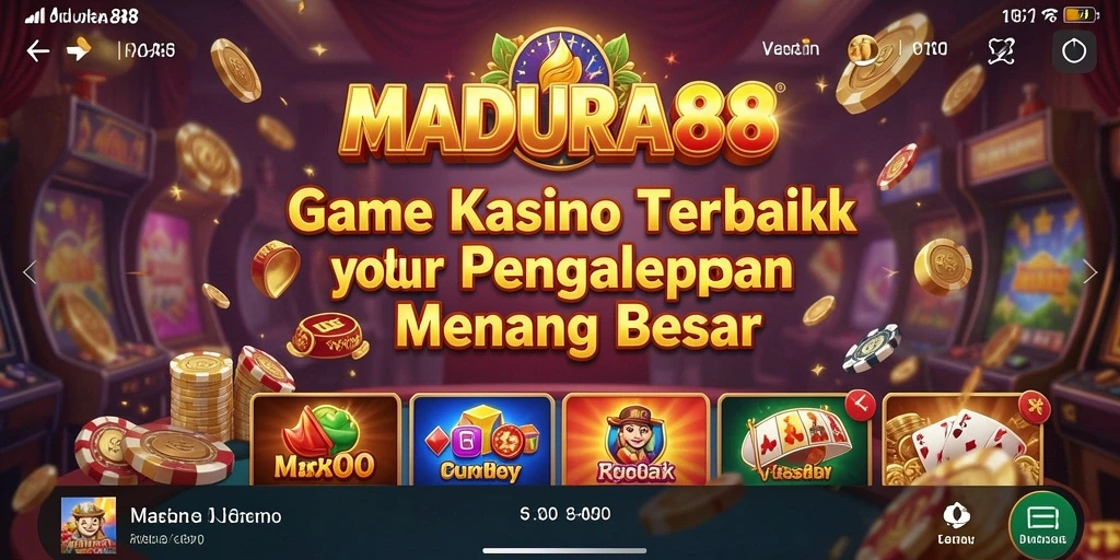 Tampilan gameplay menarik MADURA88 dengan beragam pilihan permainan Kasino.