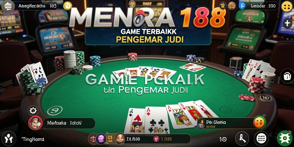 Menampilkan gameplay poker yang mendebarkan di MENARA188.
