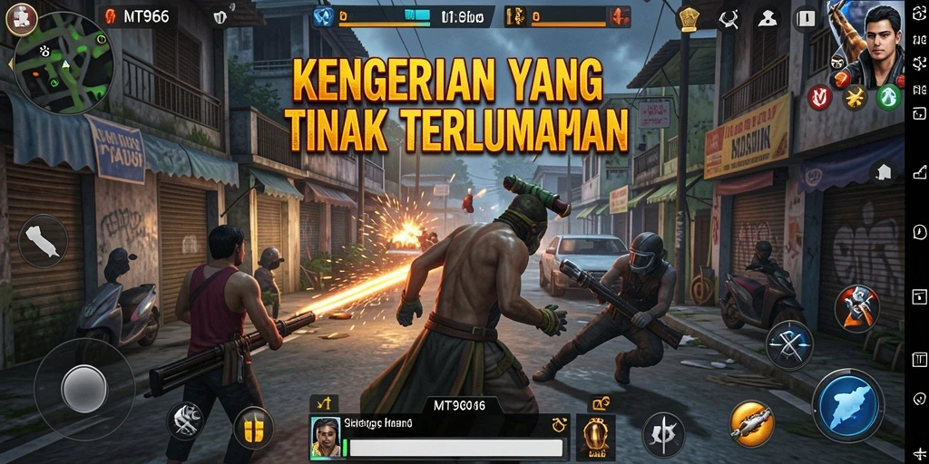 Screenshot gameplay dari MT966 dengan suasana Horror yang mencekam.