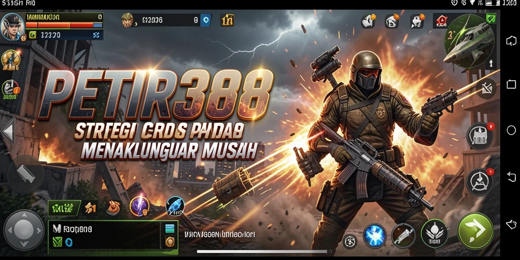 Tampilan gameplay PETIR388 dengan strategi pertempuran yang mendebarkan.