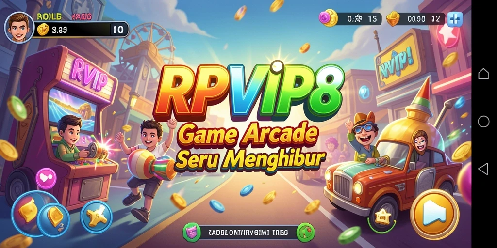 Tampilan gameplay RPVIP8 yang penuh aksi di dalam level.