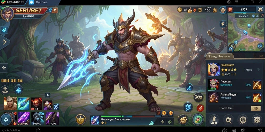 Tampilan gameplay SERUBET yang menarik, penuh aksi dan petualangan.