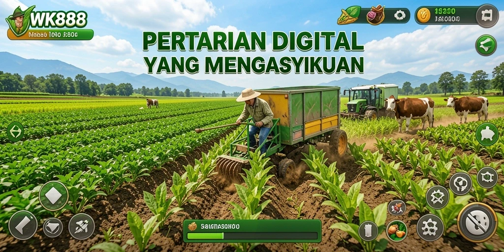 Gameplay seru di WK888 dengan aksi bertani yang menarik.